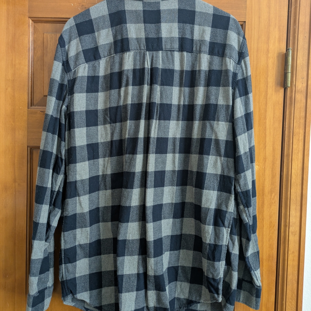 Plaid Button-Up Shirt